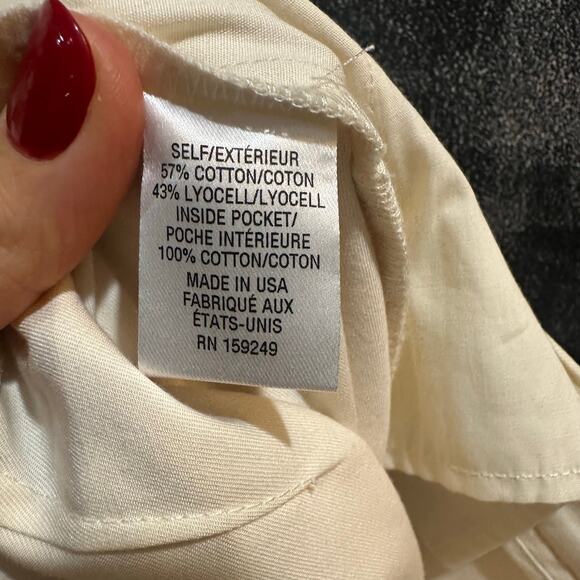 TWP Pants Howard Cuffed Winter White Wide Leg Pockets Zip Fly NWT $495 Size 4 - Picture 8 of 11